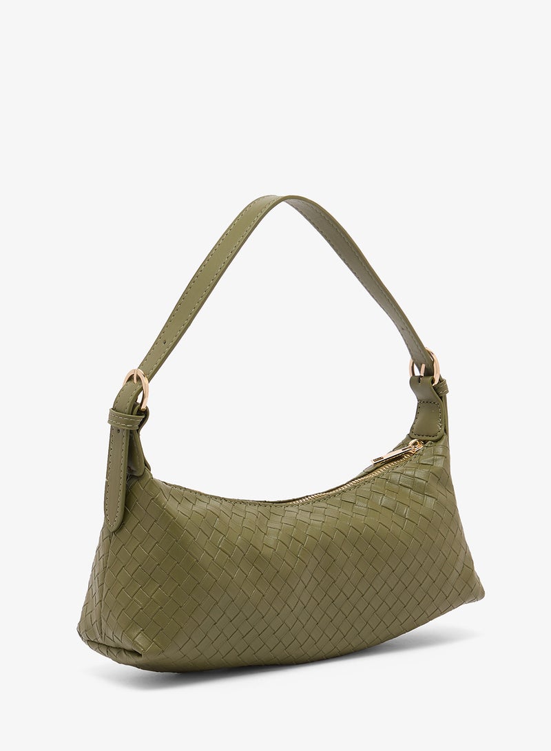 جلاموروس حقيبة كتف منسوجة خضراء - Image 2